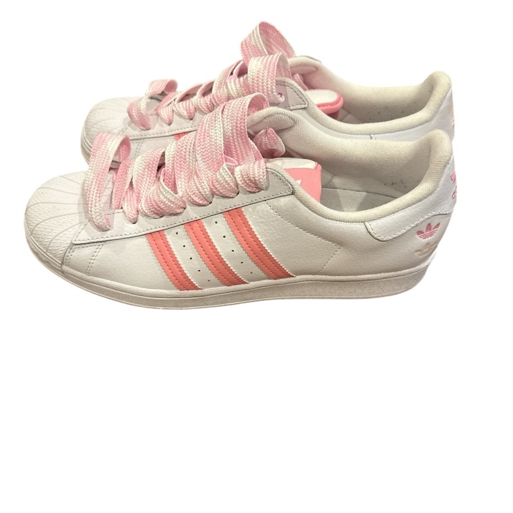 adidas' White and Pink Sneakers - Picture 2 of 5